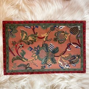 Set Of 4 VTG Cloth Placemats - Asian Design - 100% Cotton - 90s